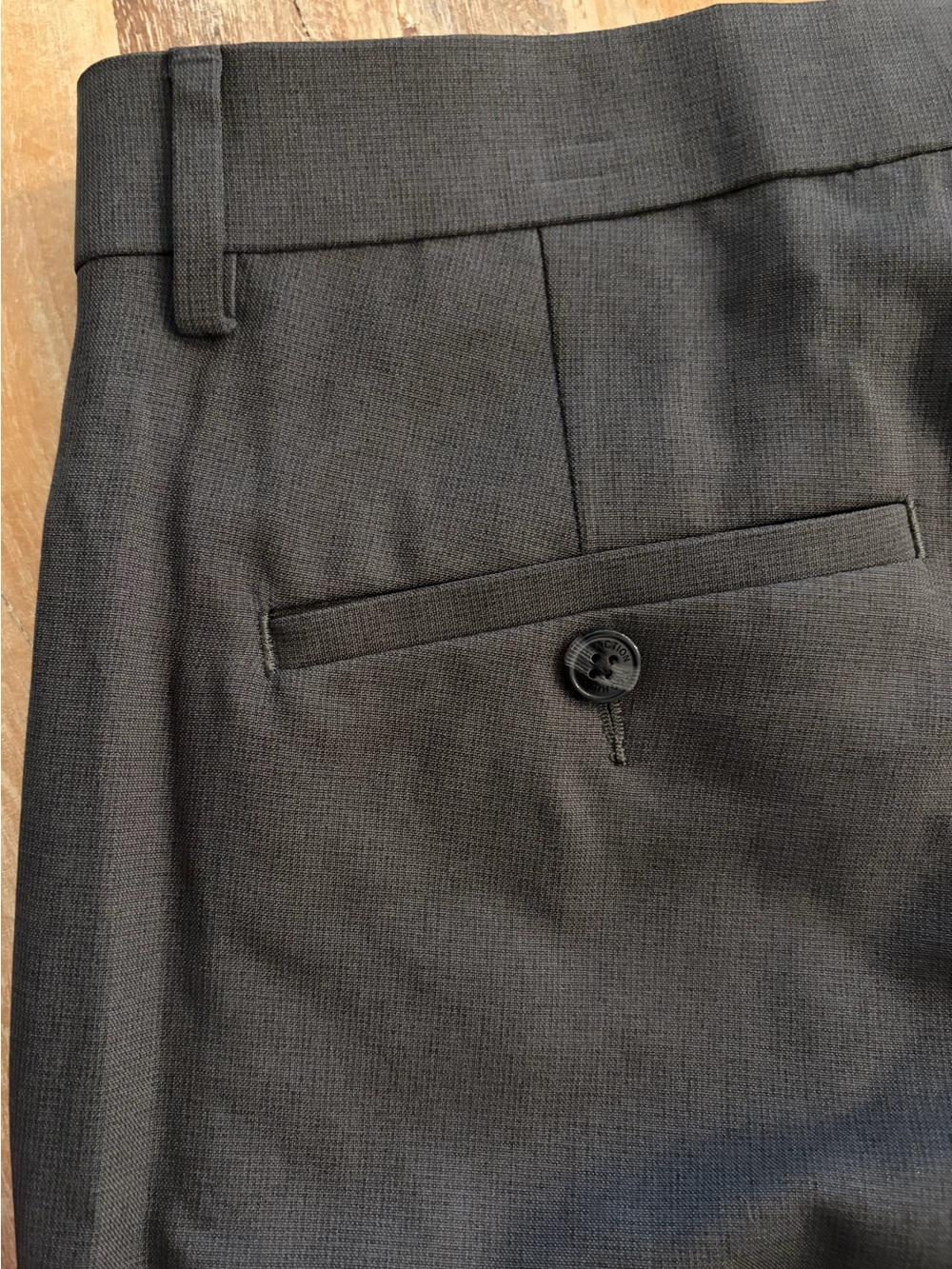 Kenneth Cole Reaction Modern Fit Dress Pants 36X32 Charcoal Stretch Trousers NWT - Picture 7 of 13